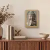 Boedha - Beeld - Bruin - Rust Light Box met kabel (Tafellamp) klein -sfeer2