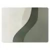 Japandi - Groen - Abstract - Modern muismat rubber klein -3d
