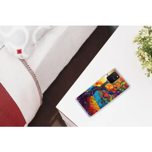 Boom - Zon - Verflook - Kleuren - Abstract Telefoonhoesje Samsung Galaxy S10 Lite klein -kamerS10Lite