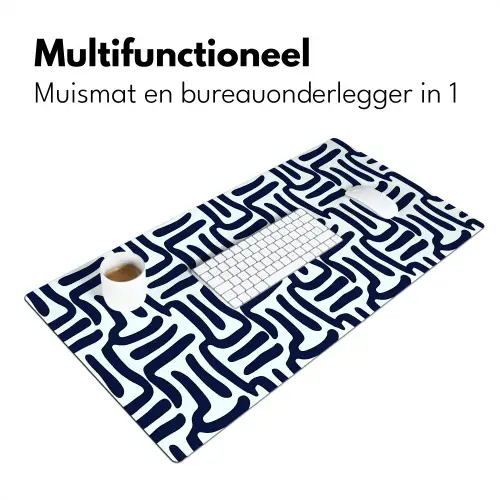 Abstract - Modern - Blauw Muismat XXL klein 681 -sfeer4