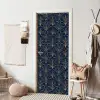 Deco - Waaier - Blauw deurposter klein 289 -sfeer6