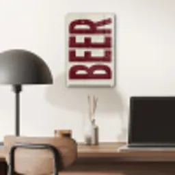 Japandi - Beer - Red - Retro plexiglas 5mm klein -sfeer6