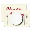 you go girl - Rood - Wit Placemat vinyl groot -zzsfeer2_Kitchenyeah-website