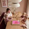 Moeder - Boodschap -Roze Dienblad Rechthoek middel -sfeer4