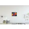 Abstract - Graffiti - Kleurrijk - Verfspatten textielposter latten blank klein -kinderkamer