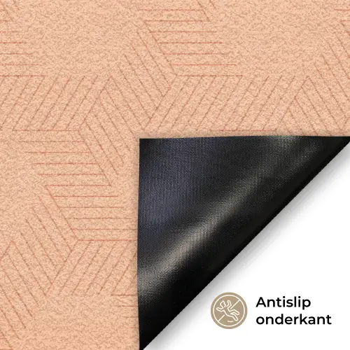 Patroon - Oranje - Lijnen Deurmat klein 898 -antislip_NL