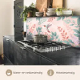 Kolibrie - Vliegen - Natuur - Illustratie - Kleurrijk keuken achterwand 2 middel -usp_NL