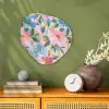 Blauw - Roze - Bloemen Wandcirkel Organisch Forex 3mm klein -sfeer2