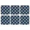 Modern - Patroon - Blauw onderzetter kurk middel 366 -3d