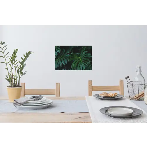 Monstera - Bladeren - Tropisch - Jungle Muursticker klein -eettafel