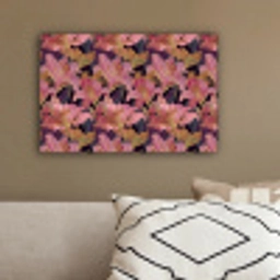 Lelies - Patroon - Roze - Goud canvas 2cm klein 34 -sfeer3