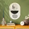 Beige - Japandi - Wabi sabi Wandcirkel Ovaal Forex klein -sfeer2