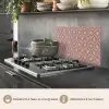 Strak - Patroon - Roze - Donkerblauw keuken achterwand spatscherm klein 900 -usp_FR