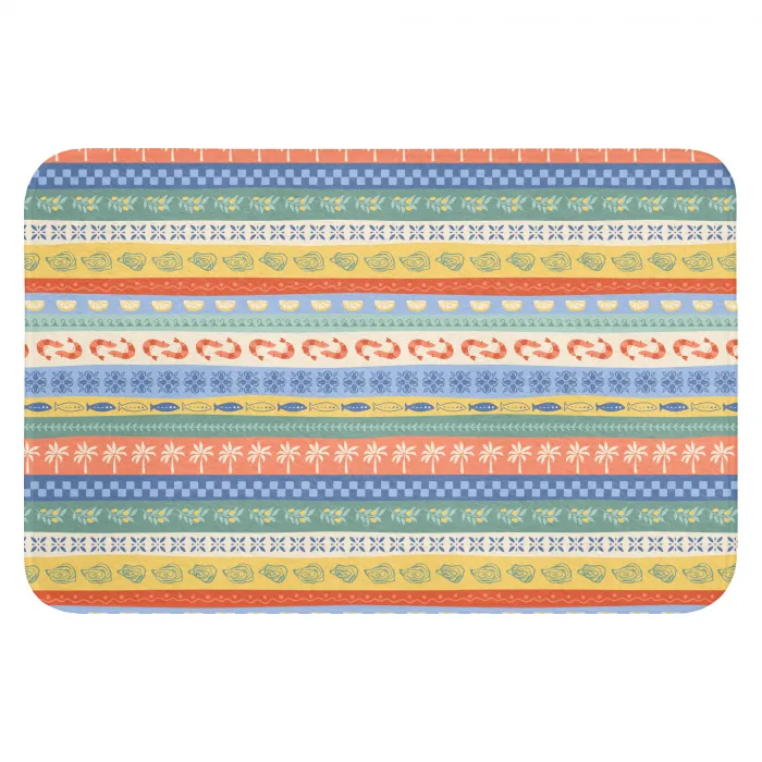 Strepen - Patroon - Zomer WCmat klein 1009 -3d
