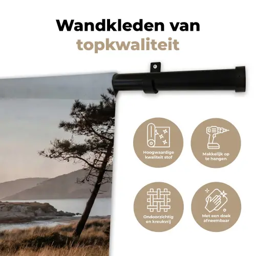 Landschap - Kust - Duinen Wandkleed katoen klein -sfeer2