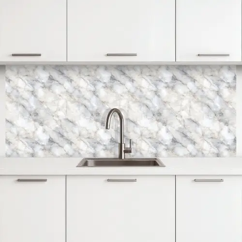 Grijs - Marmer - Gedetailleerd keuken achterwand 2 middel 871 -3d