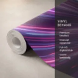 Lichtsnelheid - Ruimte - Roze - Paars Behang Vinyl klein -USP_closeupNL