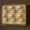 Geometrisch - Tegels - Goud Light Box met batterij (Wandlamp) middel 907 -z3d_website