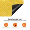 Wit - Geel - Patroon - Geometrisch Inductie beschermer vinyl 3mm klein 276 -zzzzzzz-td-onderkant
