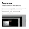 Cocktail - Zwart - Spetters - Glas Muismat XXL klein -sfeer5
