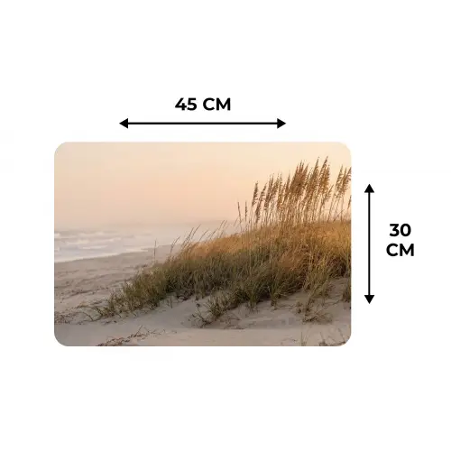 Duinlandschap - Zonsondergang - Strand Placemat vinyl groot -specs