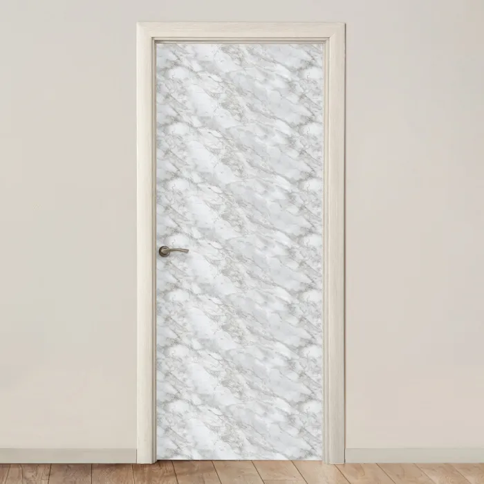 Grijs - Wit - Marmer deurposter klein 289 -3d_beige