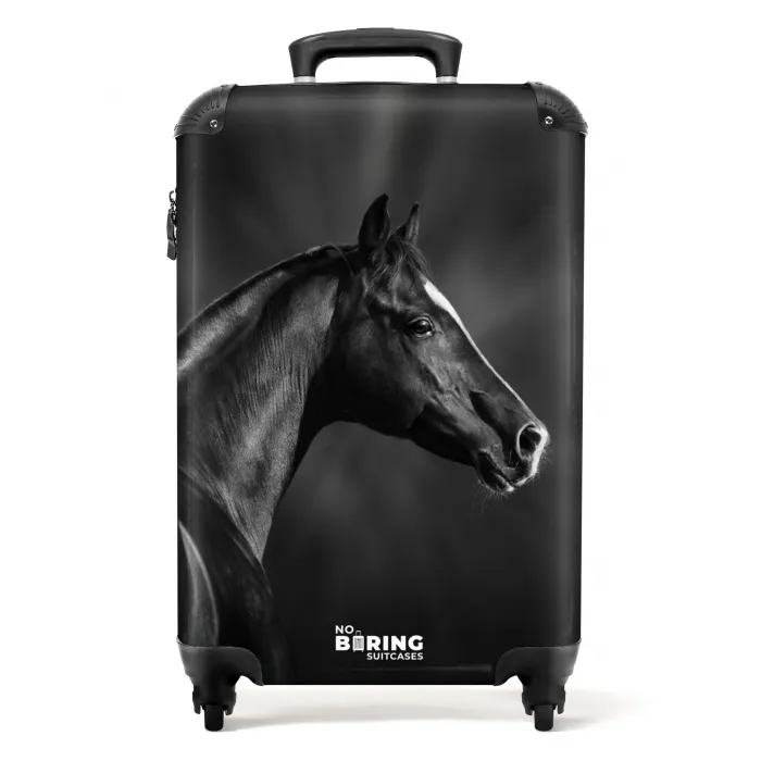 zwarte-hengst-in-profiel-paardenkracht-joost NBS - Handbagage koffer - Unisex middel -productfoto_recht