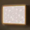 Bloemen - Getekend - Lavendel Light Box met batterij (Wandlamp) middel 907 -z3d_website