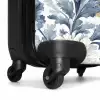 Barok bloemen patroon blauw NBS - Handbagage koffer - Volwassenen Unisex middel -wiel