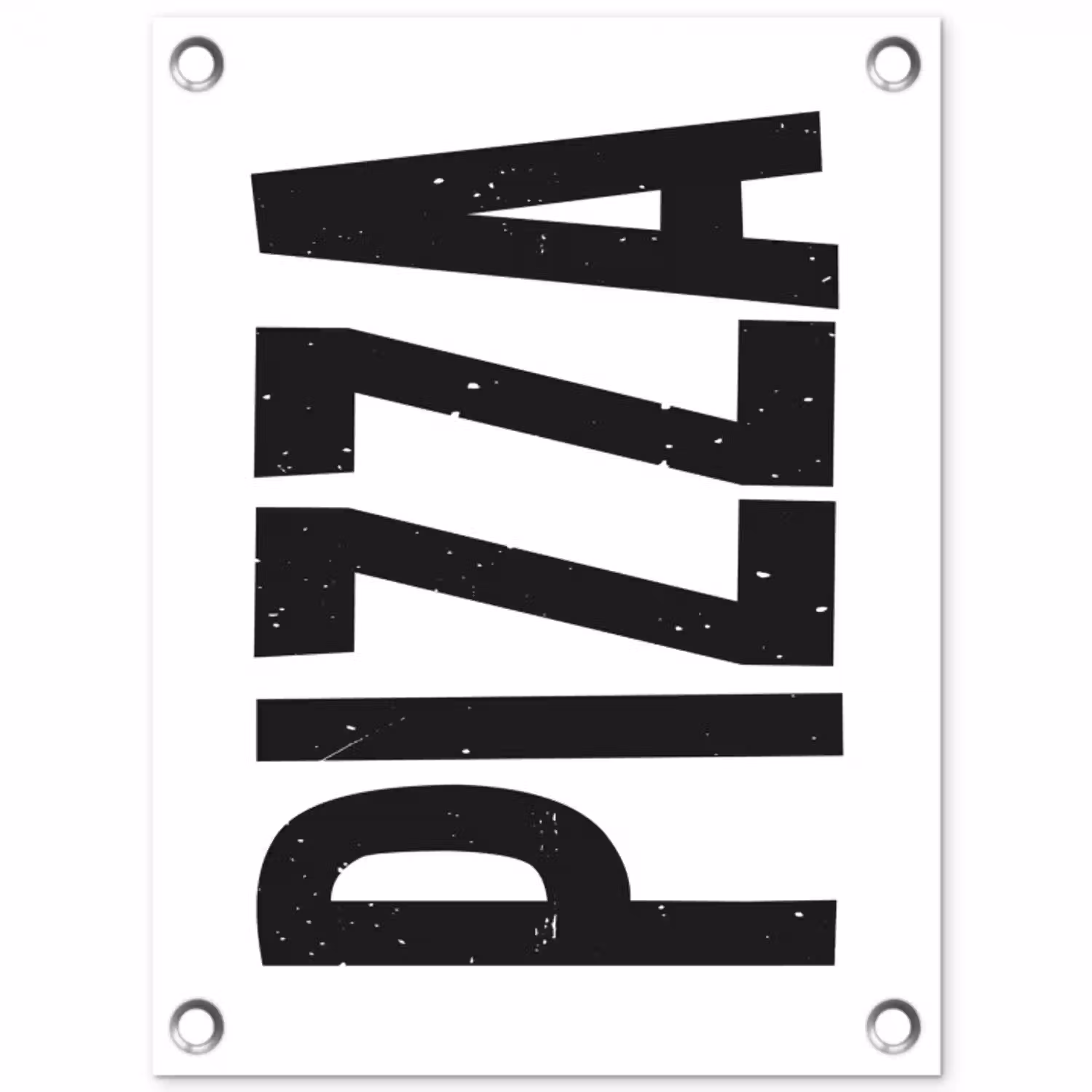 Pizza - Japandi - Decoratie - Vintage tuinposter los doek klein -3d