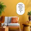 Quotes - Herinner je gisteren droom over morgen geniet vandaag - Spreuken Wandcirkel Ovaal Forex klein -sfeer4