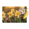 Bloemen - Geel - Wazig Placemat vinyl groot -zzzproduct_Kitchenyeah-website