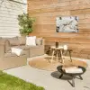 Deken - Wit - Boomstronk - Winter - Sneeuw Tuinposter op houten frame 2 cm dik klein -sfeer2