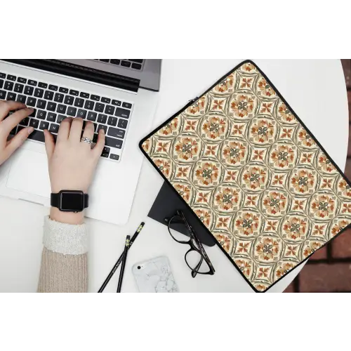 Elegant - Antiek - Kleurrijk laptophoes neopreen klein 279 -bureau