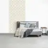 Patroon - Bloemen - Beige fotobehang vinyl groot 64 -slaapkamer