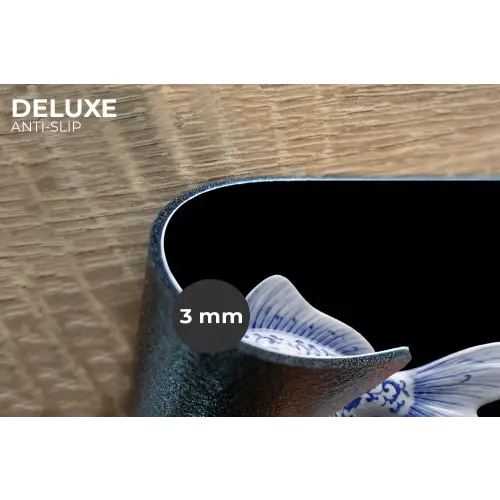 Porselein - Goudvis - Delfts - Blauw Placemat vinyl groot -closeup