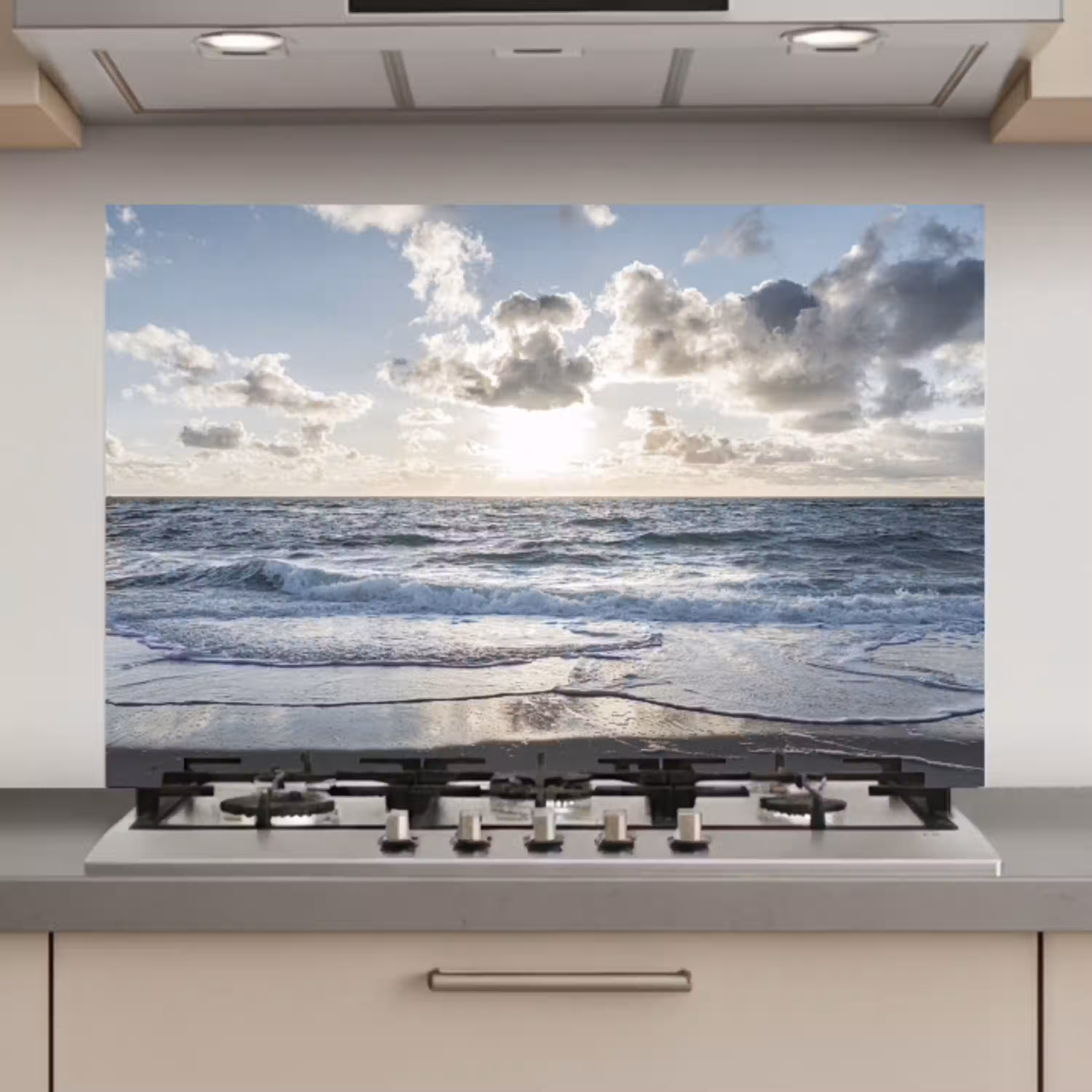 Zee - Wolken - Duitsland keuken achterwand spatscherm klein -3d_website