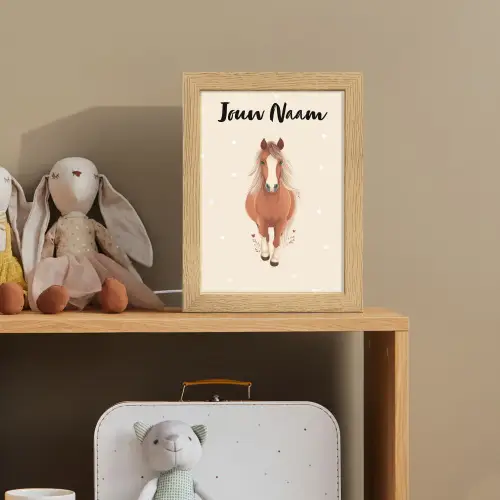 Paard - Galop - Bruin - Stippen Light Box met kabel (Kinderlampje) klein -sfeer2_kind