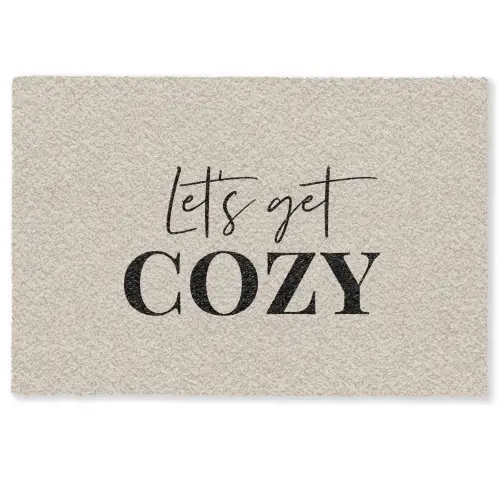 Beige - Winter - Quote - Cozy Deurmat klein -zkaufland3d