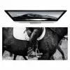 Paard - Sport - Zwart - Wit Muismat XXL klein -zzz3d
