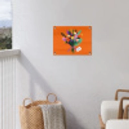 Kaartje - Boeket - Bloemen tuinposter los doek klein -sfeer8