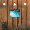Marmerlook - Blauw - Goud - Luxe - Glitter - Marmer tuinposter los doek klein -sfeer1