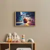 Basketbal - Sport  - Basket - Stad Light Box met batterij (Wandlamp kind) middel -sfeer2_kind
