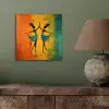 Dansen - Vrouwen - Verfstructuur aluminium wit klein -sfeer2