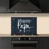 Cadeau voor man - Quote - Vaderdag - Beste papa ooit - Spreuken keuken achterwand spatscherm klein -sfeer1