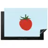 Rood - Tomaat - Groente Inductie beschermer vinyl 3mm klein -3d