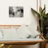 Kleurenpalet - Penseelstreken - Beige - Nevelig tuinposter los doek klein -sfeer7