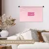 Bisou - Roze - Schaduw Wandkleed katoen klein -sfeer1
