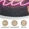 Ironisch - Tekst - Neon Akoestische PET Vilt - Rond klein -closeup_NL