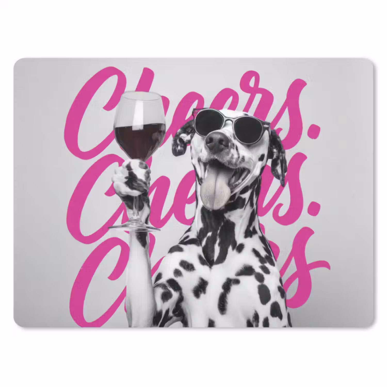 Muismat - Cheers - Hond - Roze - Wijn